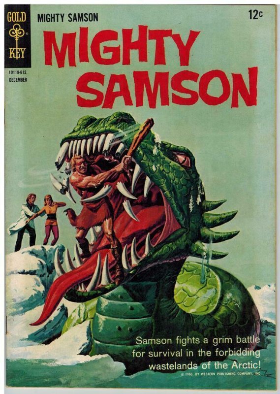 MIGHTY SAMSON 8 VG-F Dec. 1966 COMICS BOOK