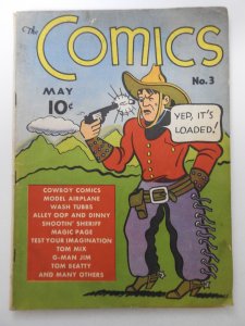 The Comics #3 (1937) Amazing Book Sharp VG Condition!