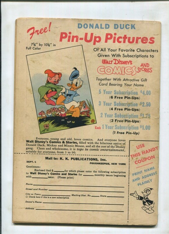 WALT DISNEY'S COMICS AND STORIES #8 - DONALD DUCK GIVES A BATH (4.5) 1947