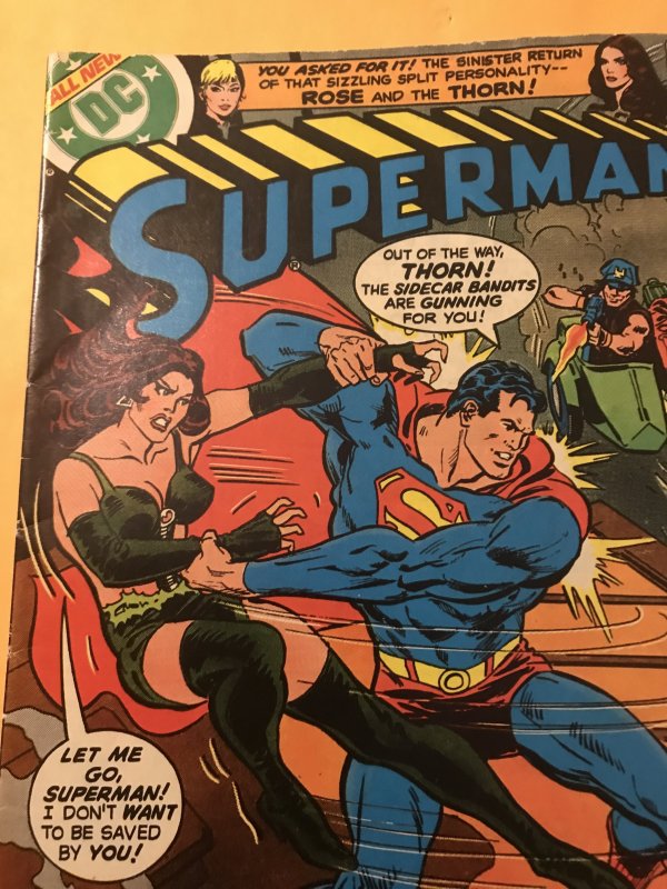 Superman #336 : DC 6/79 Fn; early ROSE & THORN, Curt Swan art