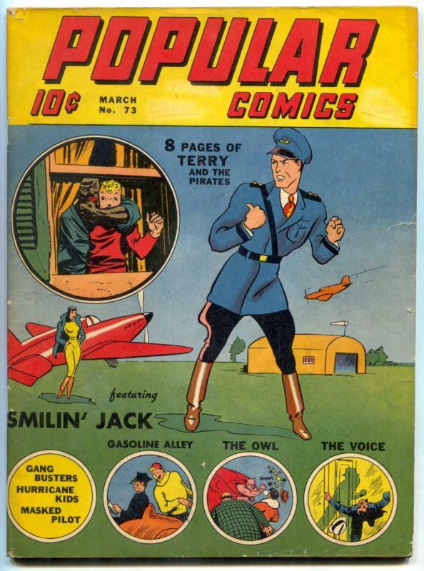 Popular Comics #731942- Smokey Stover- Owl- Terry &  Pirates FN-