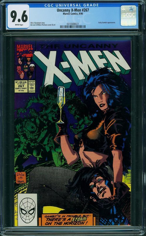 UNCANNY X-MEN #267 CGC 9.6 NM+ 2nd Appearance Gambit Jim Lee Art !!!