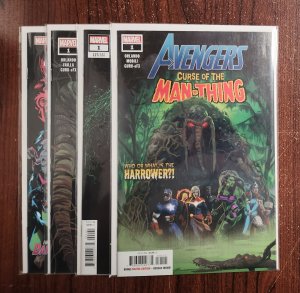 Curse of the Man-Thing 4PC #1-3 - 1st App Harrower /Gleason Variant (9.2ob) 2021