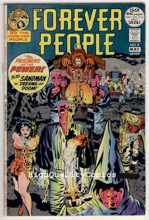 FOREVER PEOPLE #8, FN+, Jack Kirby, Darkseid, Sandman, 1971, 52 pager