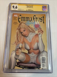 Emma Frost (2003) # 3 (CGC 9.6 SS) Signed Greg Horn * Marvel Comics