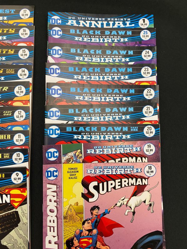 DC Rebirth: Superman by Tomasi and Gleason - 27 book lot