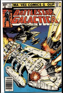 Battlestar Galactica #13 Newsstand Edition (1980) Battlestar Galactica
