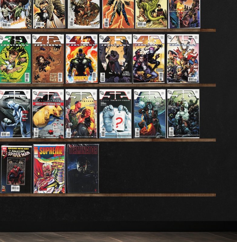 Huge Lot 150+ Comics with Countdown, 52, Warlord, Warriors Of Plasm & More!