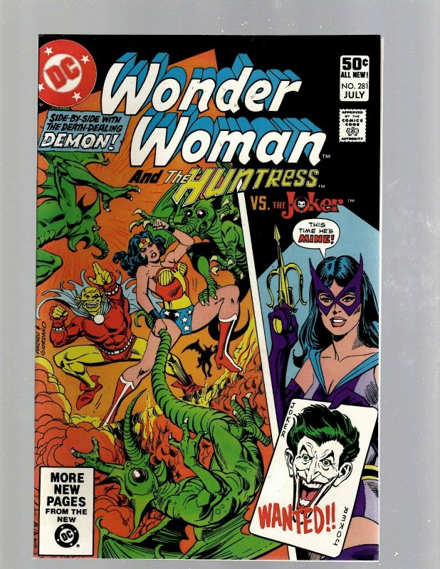 Lot Of 6 Wonder Woman DC Comic Books # 278 281 282 283 287 288 Batman GK34