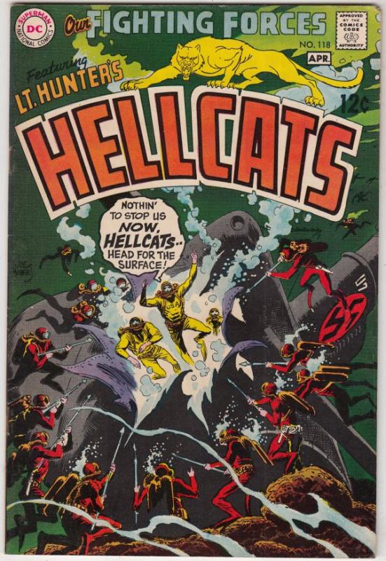 Our Fighting Forces #118 (Apr-69) FN/VF+ Mid-High-Grade Lt. Hunter, the Hellcats