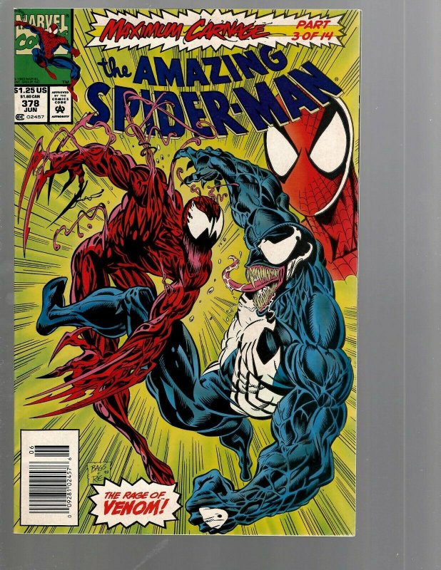 10 Amazing Spider-Man Marvel Comics #371 372 373 374 375 376 377 378 379 380 TJ2