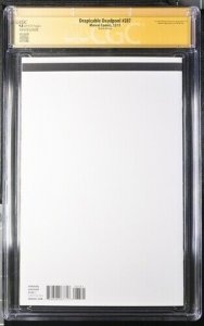 Despicable Deadpool (2017) #287 (CGC 9.8 SS) Signed sketch Tim Vigil  * Marvel