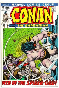 CONAN THE BARBARIAN #12 & 13 (Dec/Jan1971/72) 8.0 VF Roy Thomas! Barry Smith!