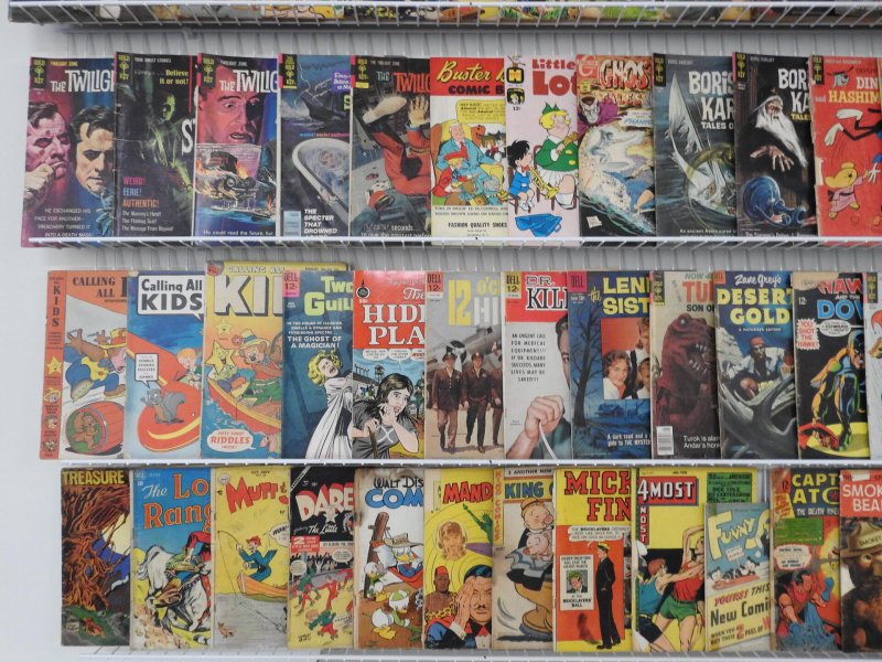 Huge Lot 120+ Golden/Silver Age Comics All Genres!! Lower Grade Readers!!