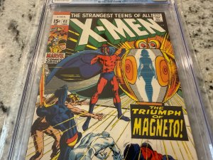 (Uncanny) X-Men # 63 CGC Graded 9.4 Marvel Comic Book 1969 Silver Age Adams JH21