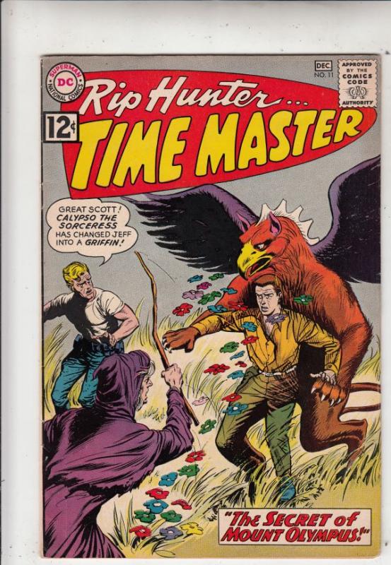 Rip Hunter Time Master #11 (Dec-62) VF+ High-Grade Rip Hunter, Jeff, Bonnie, ...