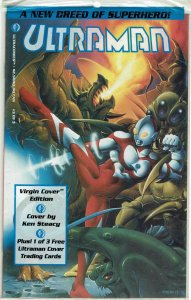 Ultraman #3 Virgin Cover Sealed Polybag w/ Card NM