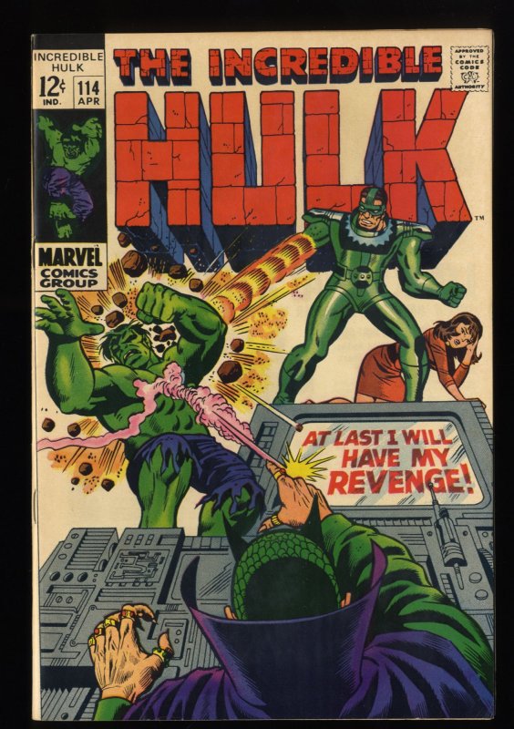 Incredible Hulk #114 VF+ 8.5 Northland Sandman and Mandarin Appearance ...