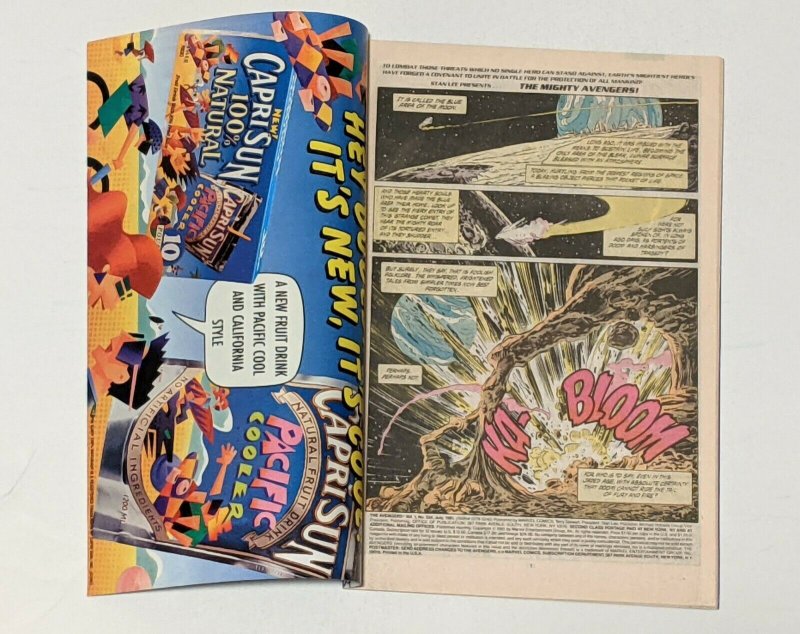 Avengers #334 (Jul 1991, Marvel) FN 6.0 1st appearance Thane Ector Newsstand Ed.