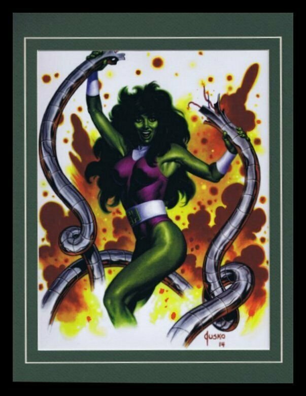 She Hulk Framed 11x14 Marvel Masterpieces Poster Display Disney+