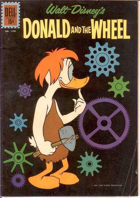 DONALD & THE WHEEL F.C.1190 VG    1961 COMICS BOOK