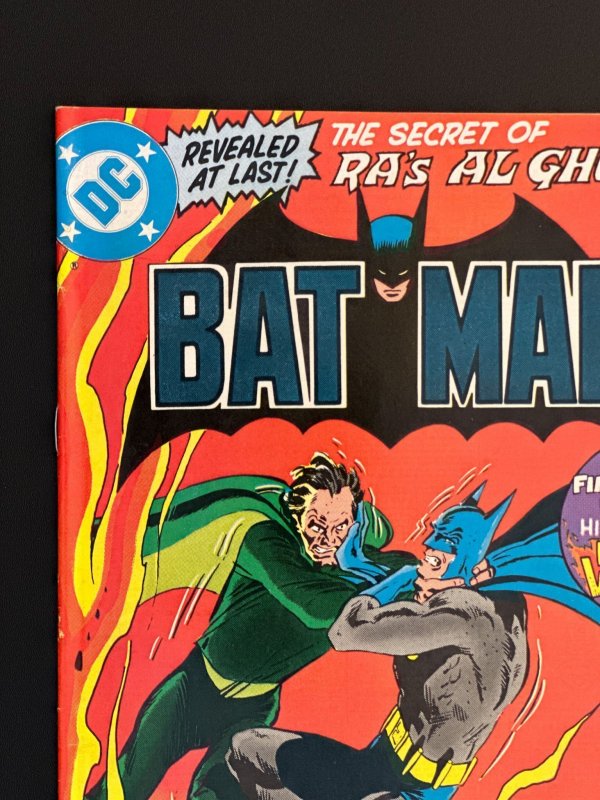 Batman #335 Newsstand Edition (1981) Apparent death of Ra's al Ghul VF+