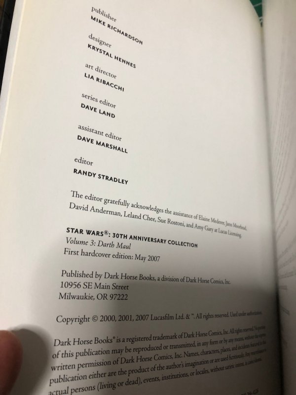 Star Wars: 30th Anniversary Collection #1, 2, 3 (2007) Hard Cover books