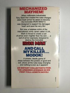 Marvel Novel #6 IRON MAN And Call My Killer...MODOK! paperback 1979