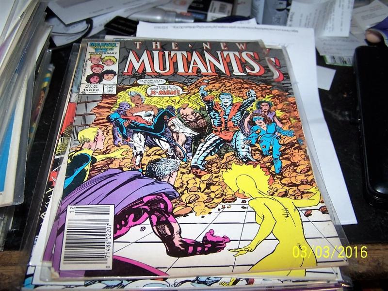 NEW MUTANTS  COMIC # 46 1986  marvel mutant massacre xmen