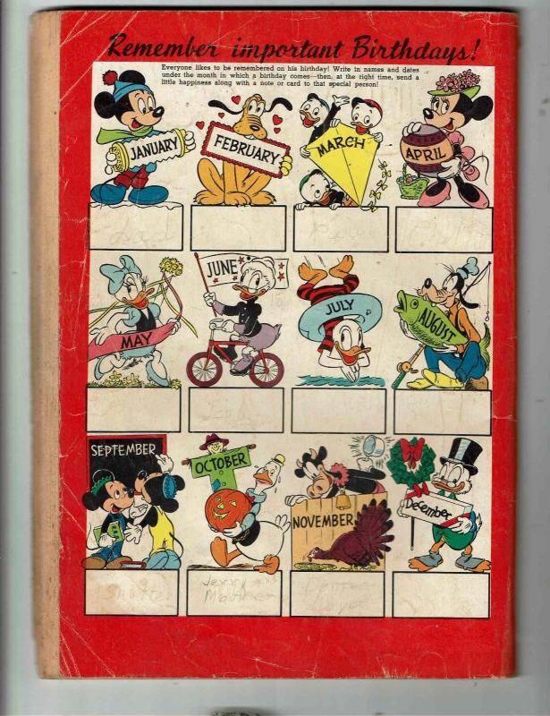 Mickey Mouse Almanac # 1 VG Dell Silver AGe Comic Book Walt Disney Giant JL1
