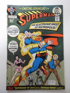 Superman #244 (1971) VG+ Condition moisture stains bc