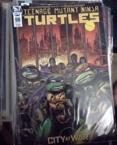 TEENAGE MUTANT NINJA TURTLES  # 98  2019 IDW TMNT  CITY AT WAR  EASTMAN COVER