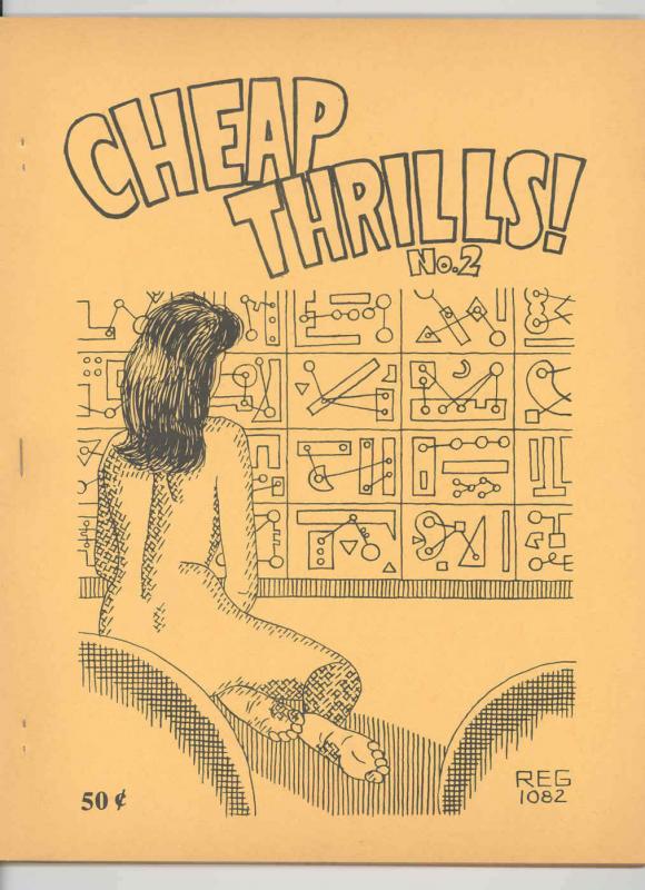 CHEAP THRILLS #2 RARE ORIGINAL FANZINE .1968. NUDE SF COVER JACK GAUGHAN H VF++