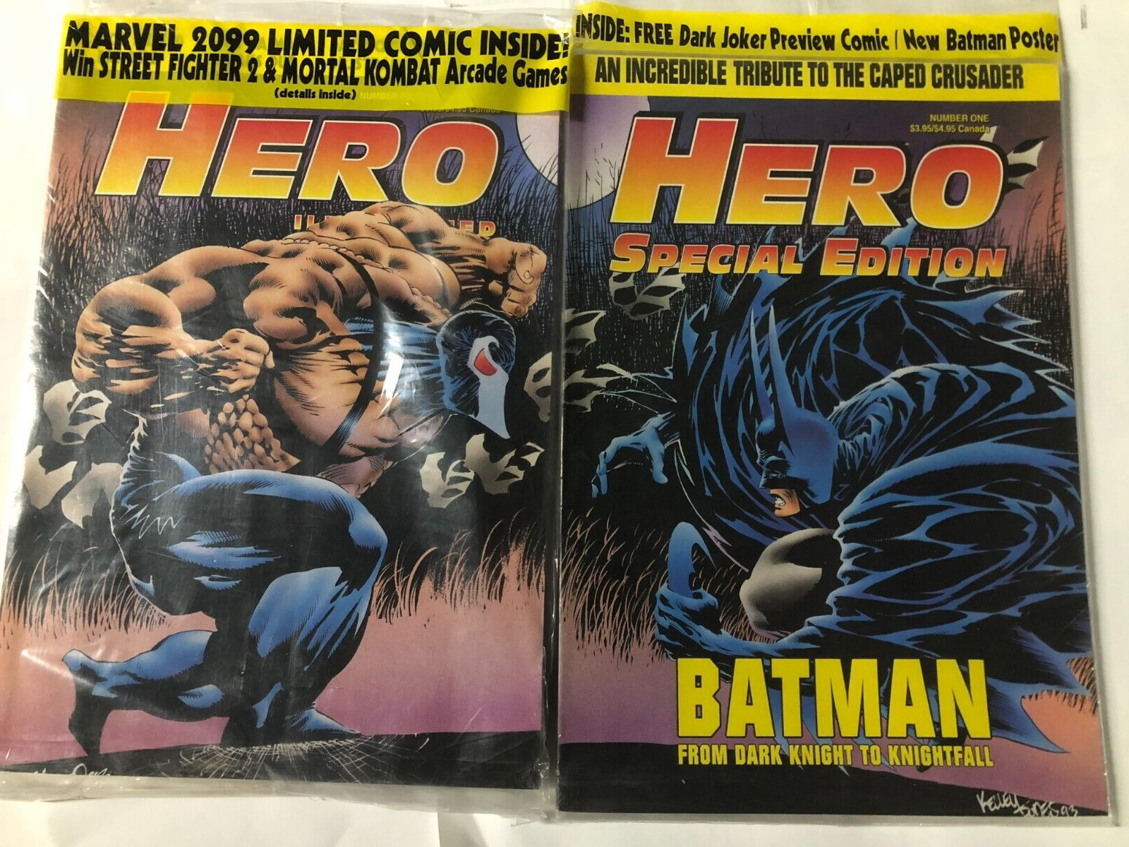 HERO ILLUSTRATED (1993) serial cover #4 (Oct) Batman Special Edition ...