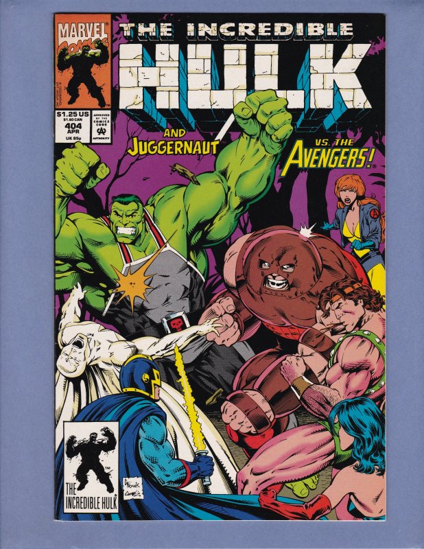 Incredible Hulk #404 NM- Juggernaut Avengers Red Skull Marvel 1993