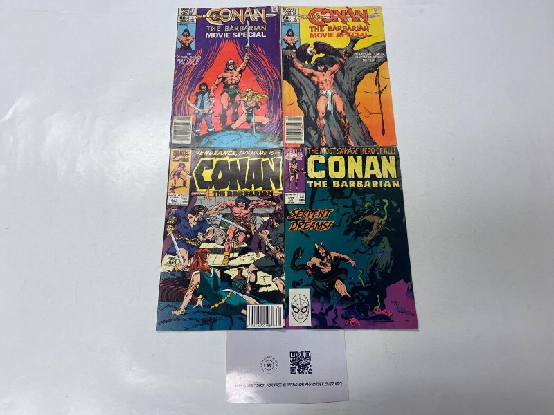 4 MARVEL comic books Conan Barbarian Movie #1 2 Conan Barbarian #231 237 33 KM15