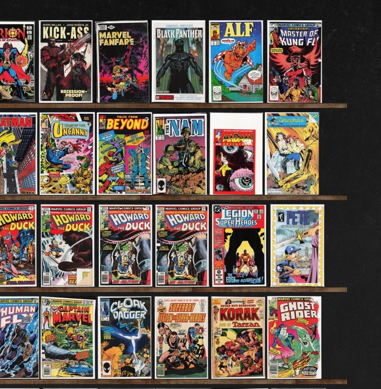 Huge Lot 150+ Comics with Howard The Duck, Grendel, Cloak And Dagger & More!