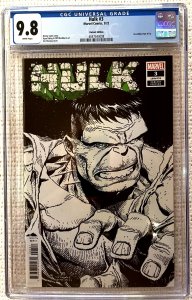 ?~MARVEL~HULK #3 (2022) ~?~JIM CHEUNG SKETCH TRADE DRESS VARIANT~?~CGC 9.8~?