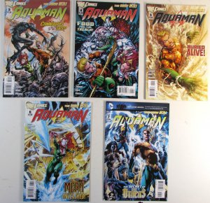 Aquaman Lot of 5 #3, 4, 5, 6, 7 DC Comics (2012) NM 5th Series Comic Books