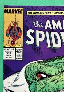 Amazing Spider-Man #313 (1989) Lizard Appearance Todd McFarlane Cover & Art 