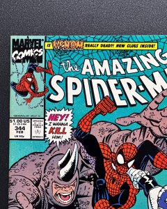 The Amazing Spider-Man #344 (1991) 1st App Cletus Kasady, 1st Cardiac VF/NM