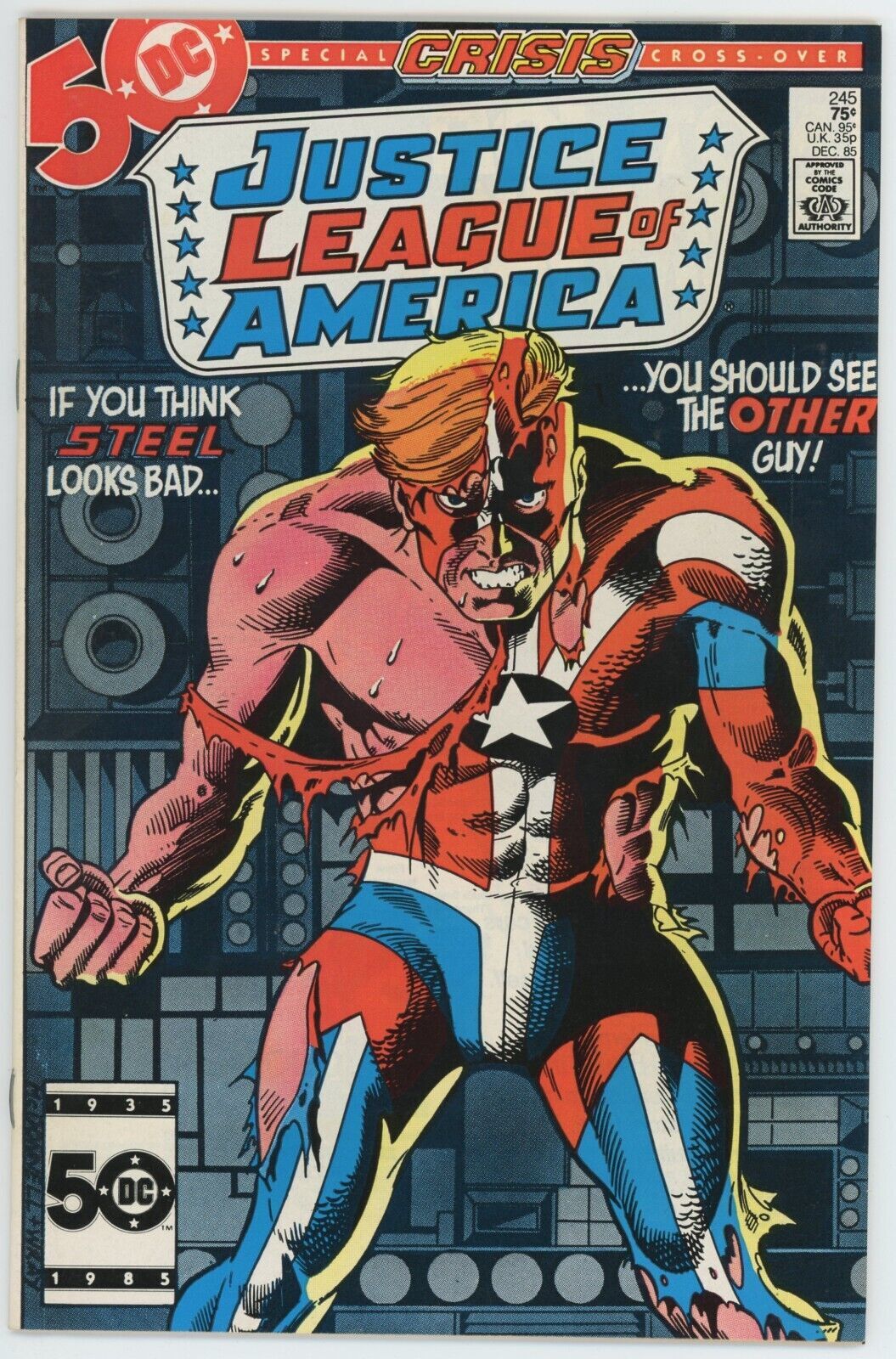 Justice League of America 245 NM 9.2 DC 1985 Copper Age Crisis XOver Conway Comic Books