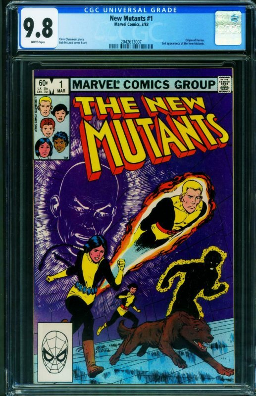 The New Mutants #1 CGC 9.8 1st issue-1983 Marvel comic book 2042613007