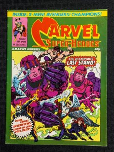 1981 MARVEL SUPER-HEROES UK Magazine #376 VG+ 4.5 Champions / X-Men / Avengers