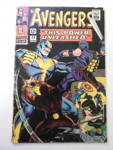 The Avengers #29 (1966) VG Condition 1/2 in spine split