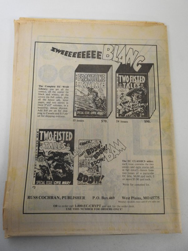 Comics Buyer's Guide #825 (1989) Signed twice no cert large tear 1st page