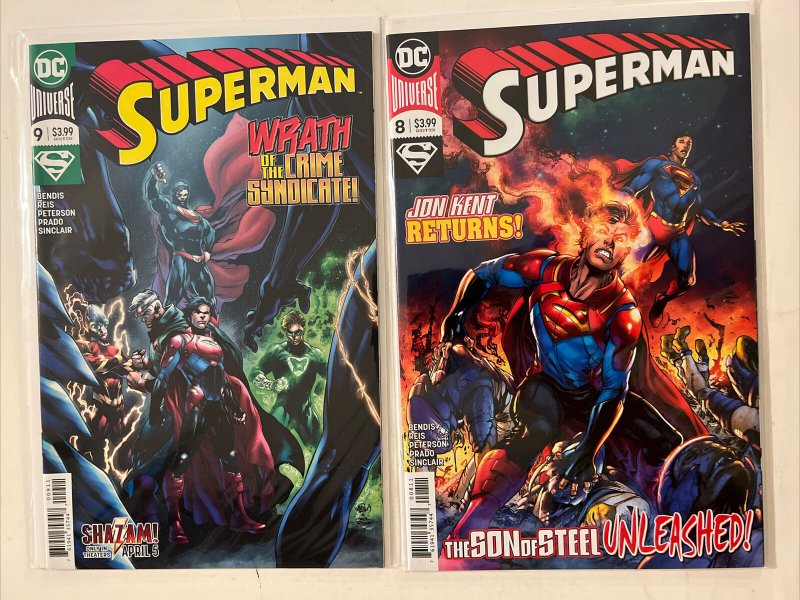 16 SUPERMAN DC COMICS 2018 Bendis Lot #1-4 4-10 11 14 17 17 18 Some Variants