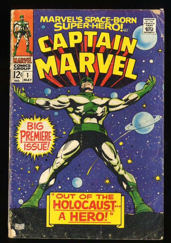 Captain Marvel #1 GD- 1.8 1st Solo Title & 3rd app!