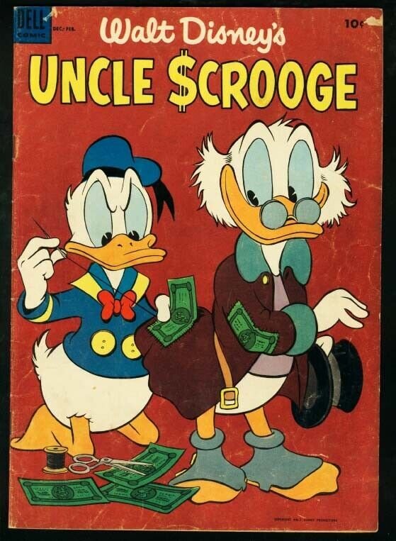 UNCLE SCROOGE #4-WALT DISNEY-DELL-CARL BARKS G