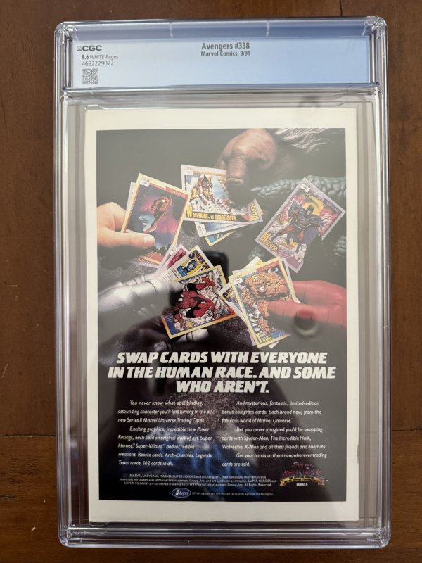 Avengers #338 CGC 9.8 Marvel Comics Marvel (1991)